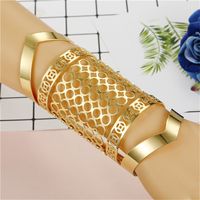 Fashion Solid Color Alloy Hollow Out Women's Bangle 1 Piece sku image 6