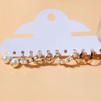Fashion Geometric Alloy Plating Artificial Pearls Women's Drop Earrings 1 Set main image 1