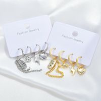 Fashion Geometric Copper Plating Earrings 2 Pairs main image 5