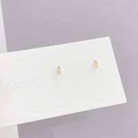 Cute Crab Copper Plating Zircon Ear Studs 3 Pairs main image 3