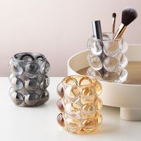 Create Crystal Decoration Transparent Glass Nordic Storage Simple Makeup Brush Bucket main image 1