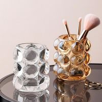Create Crystal Decoration Transparent Glass Nordic Storage Simple Makeup Brush Bucket main image 5