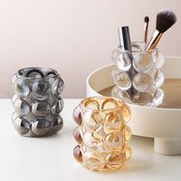 Create Crystal Decoration Transparent Glass Nordic Storage Simple Makeup Brush Bucket main image 3