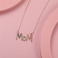 Fashion Letter Alloy Inlay Rhinestones Girl's Necklace main image 4