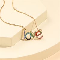 Mode Amour Alliage Incruster Strass Enfants Collier main image 5