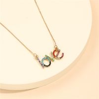 Mode Amour Alliage Incruster Strass Enfants Collier main image 1