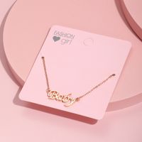 Fashion Letter Alloy Plating Kid's Necklace 1 Piece main image 1