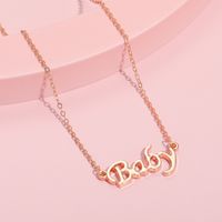 Fashion Letter Alloy Plating Kid's Necklace 1 Piece main image 5