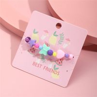 Cartoon Style Geometric Resin Beaded Kid's Bracelets sku image 1