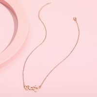 Fashion Letter Alloy Plating Kid's Necklace 1 Piece main image 3