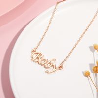 Fashion Letter Alloy Plating Kid's Necklace 1 Piece main image 2