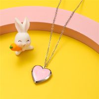 Cute Heart Shape Alloy Kid's Pendant Necklace 1 Piece main image 3