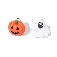 Funny Pumpkin Resin Kid's Ear Clips 1 Pair main image 4