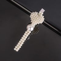Lady Flower Bow Knot Artificial Pearl Hair Clip sku image 38