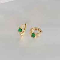 Simple Style Round Copper Plating Zircon Earrings 1 Pair sku image 12