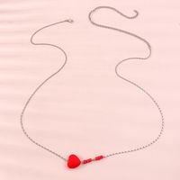 Fashion Heart Shape Beaded Alloy Women's Waist Chain 1 Piece main image 4