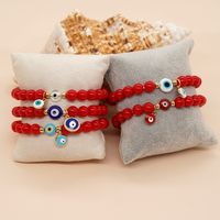 1 Pièce Bohémien Amour L'oeil Du Diable Arylique Alliage Corde Femmes Bracelets main image 1