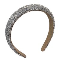 Simple Style Solid Color Rhinestone Handmade Hair Band 1 Piece main image 4