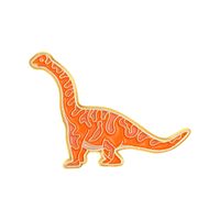 Basic Dinosaur Alloy Stoving Varnish Unisex Brooches sku image 1