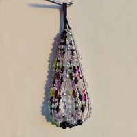 1 Piece Fashion Colorful Bear Arylic Glass Beaded Bag Pendant main image 4