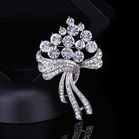 Style Coréen Fleur Alliage Placage Strass Artificiels Femmes Broches sku image 1