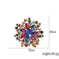 Fashion Flower Alloy Plating Artificial Rhinestones Women's Brooches main image 4