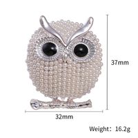 Korean Style Owl Alloy Plating Alloy Women's Brooches main image 3