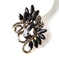 Korean Style Flower Alloy Plating Artificial Crystal Women's Brooches sku image 8
