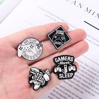 Cartoon Style Letter Game Console Alloy Plating Unisex Brooches main image 5