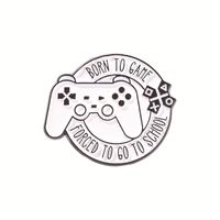 Cartoon Style Letter Game Console Alloy Plating Unisex Brooches sku image 3