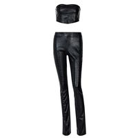 Women's Streetwear Solid Color Spandex Polyester Pants Sets main image 3