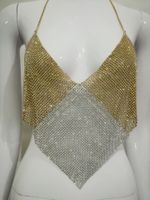 Women's Vest Tank Tops Sequins Diamond Streetwear Solid Color sku image 5