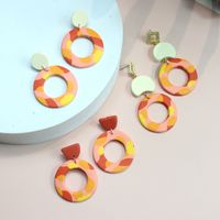 1 Pair Fashion Round Soft Clay Women's Drop Earrings main image 5