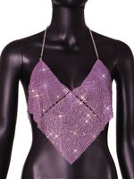 Women's Vest Tank Tops Sequins Diamond Streetwear Solid Color sku image 6