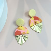 1 Pair Fashion Round Soft Clay Women's Drop Earrings sku image 3