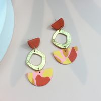 1 Pair Fashion Round Soft Clay Women's Drop Earrings sku image 5