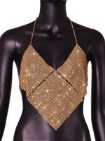 Women's Vest Tank Tops Sequins Diamond Streetwear Solid Color main image 2