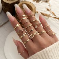 Fashion Butterfly Alloy Iron Plating Inlay Artificial Pearls Women'S Rings sku image 5