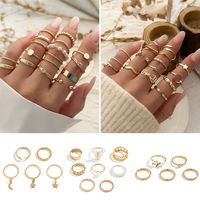 Fashion Butterfly Alloy Iron Plating Inlay Artificial Pearls Women'S Rings main image 1