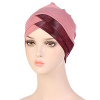 Women's Retro Color Block Solid Color Beanie Hat sku image 18