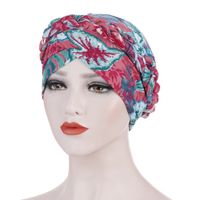 Mujeres Estilo Étnico Bloque De Color Flor Sombrero De Beanie sku image 4