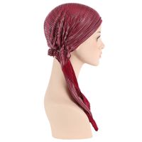 Women's Ethnic Style Stripe Solid Color Beanie Hat main image 3