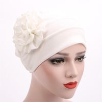 Women's Ethnic Style Solid Color Flower Beanie Hat sku image 3