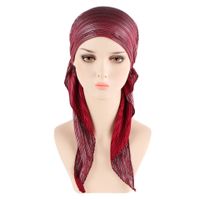 Women's Ethnic Style Stripe Solid Color Beanie Hat main image 2