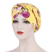 Women's Ethnic Style Color Block Flower Beanie Hat sku image 1