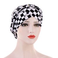 Mujeres Estilo Étnico Bloque De Color Flor Sombrero De Beanie sku image 9