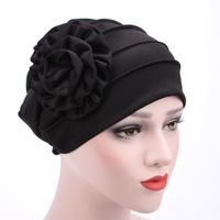 Women's Ethnic Style Solid Color Flower Beanie Hat sku image 2