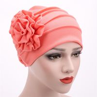 Women's Ethnic Style Solid Color Flower Beanie Hat sku image 6