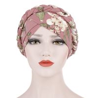 Women's Ethnic Style Color Block Flower Beanie Hat main image 4