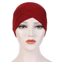 Women's Retro Color Block Solid Color Beanie Hat main image 3